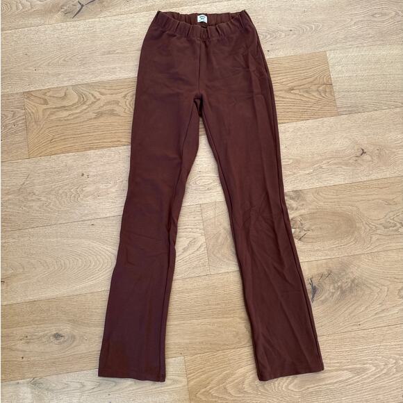 Sunday Best - Elasticated Waist Straight Leg Pants in Brown - Picture 1 of 4